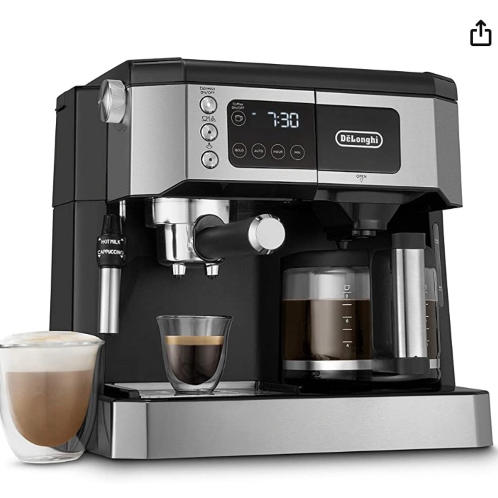 All-in-One Combo Coffee Maker & Espresso Machine, Milk frother, Coffee Pot 10